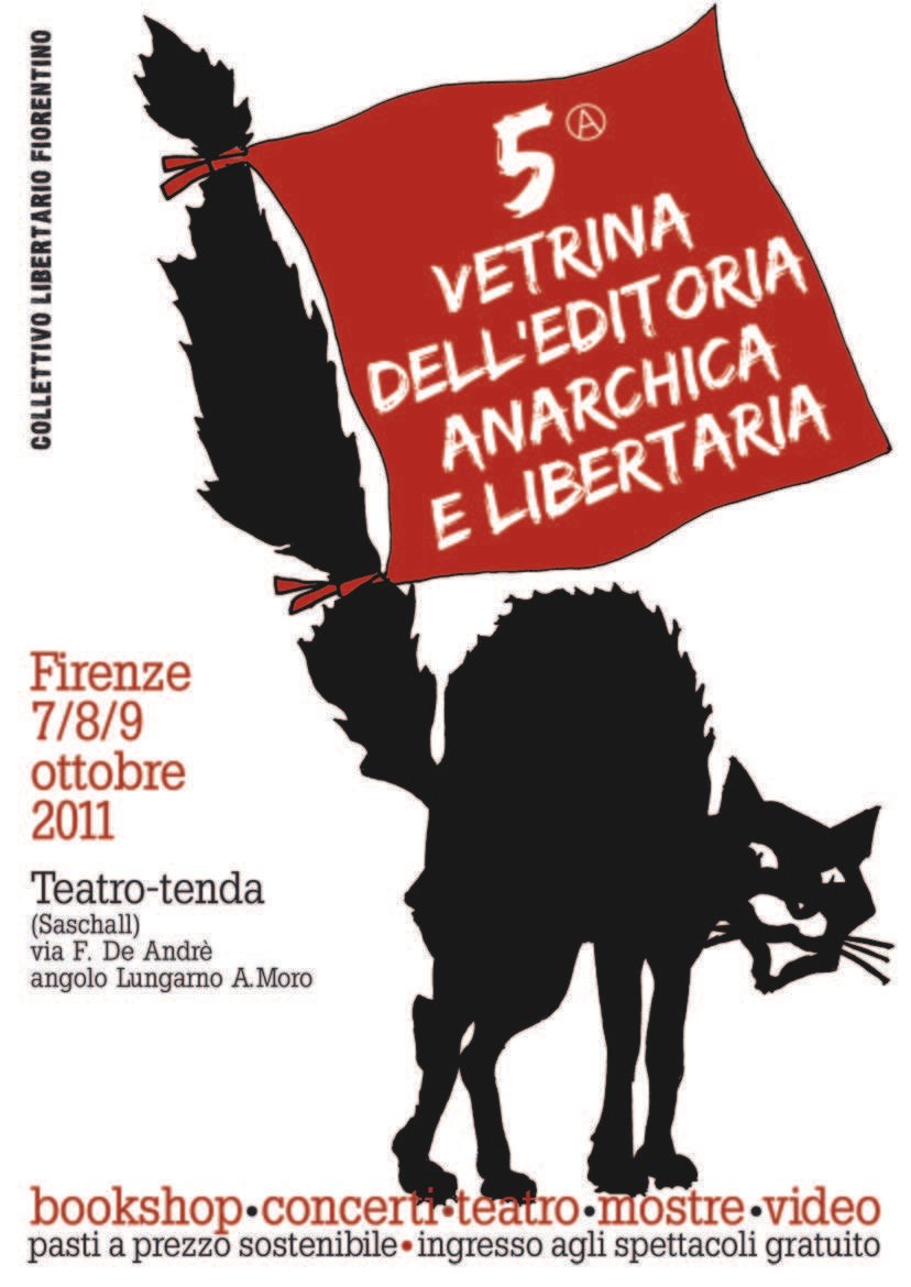 V vetrina dell'editoria anarchica e libertaria